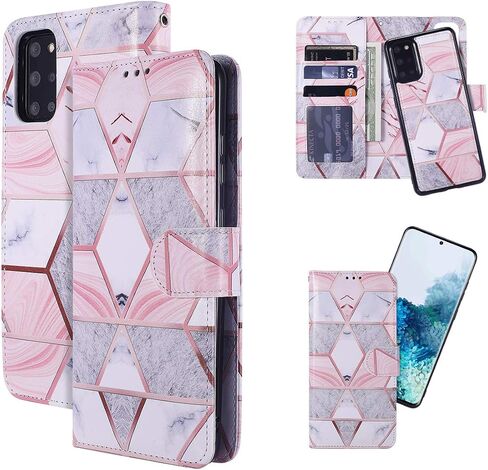QLTYPRI Case for Samsung Galaxy S22 Ultra, 2 in 1 Detachable Wallet Case PU Leather with [Card Slots] [Kickstand][Wrist Strap][Magnetic Closure] Shockproof Flip Cover for Samsung S22 Ultra - Coffee in Saudi Arabia