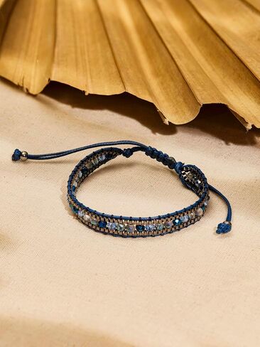 MINACHI Bohemian Braided Colorful Bead Bracelet for Women, Trendy Jewelry Design in Kuwait