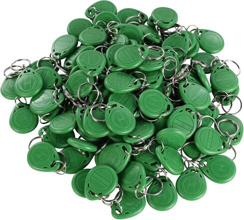 125 كيلو هرتز RFID Smart EM ID للقراءة فقط للدخول إلى Keyfob Tag Token Keychain Card (100 Pack) (أسود) in Saudi Arabia