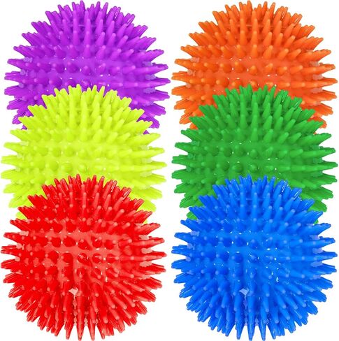 Beieverluck 12 حزمة 3.5 بوصة صار الكلب لعبة كرات Spikey الكلب كرات كبيرة الكلب مضغ اللعب للكلاب المتوسطة الكبيرة والصغيرة للمضغ العدوانية، 4 ألوان in Kuwait