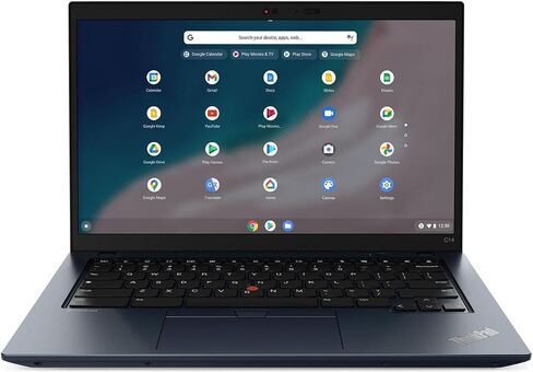 Lenovo ThinkPad C14 Gen 1 Chromebook، شاشة لمس FHD IPS مقاس 14 بوصة، Intel i7-1265U vPRO 10-Core، Iris Xe، 16GB LPDDR4 256GB SSD، Backlit KB، Thunderbolt 4، بصمة الإصبع، Wi-Fi 6E، نظام تشغيل Chrome، COU 32GB USB in Saudi Arabia