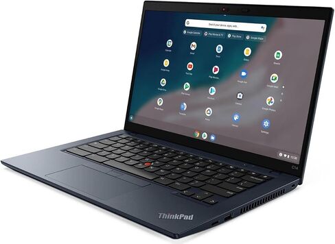Lenovo ThinkPad C14 Gen 1 Chromebook، شاشة لمس FHD IPS مقاس 14 بوصة، Intel i7-1265U vPRO 10-Core، Iris Xe، 16GB LPDDR4 256GB SSD، Backlit KB، Thunderbolt 4، بصمة الإصبع، Wi-Fi 6E، نظام تشغيل Chrome، COU 32GB USB in Saudi Arabia