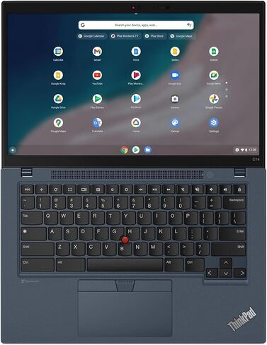 Lenovo ThinkPad C14 Gen 1 Chromebook، شاشة لمس FHD IPS مقاس 14 بوصة، Intel i7-1265U vPRO 10-Core، Iris Xe، 16GB LPDDR4 256GB SSD، Backlit KB، Thunderbolt 4، بصمة الإصبع، Wi-Fi 6E، نظام تشغيل Chrome، COU 32GB USB in Saudi Arabia