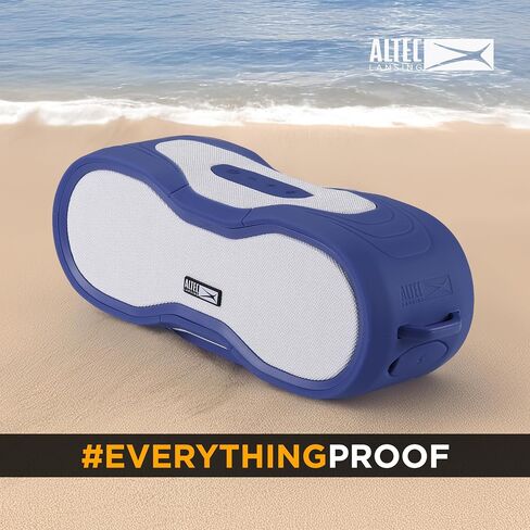 Altec Lansing BoomJacket XL Wireless Bluetooth Speaker, Magnetic Waterproof Speaker, IPX7 Outdoor Speaker with 24H Playtime, Portable Speaker with Carabiner, Mountable, Quick Charge (Periwinkle Blue) in Saudi Arabia