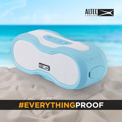 Altec Lansing BoomJacket XL Wireless Bluetooth Speaker, Magnetic Waterproof Speaker, IPX7 Outdoor Speaker with 24H Playtime, Portable Speaker with Carabiner, Mountable, Quick Charge (Periwinkle Blue) in Kuwait