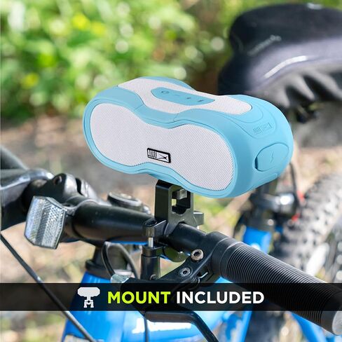 Altec Lansing BoomJacket XL Wireless Bluetooth Speaker, Magnetic Waterproof Speaker, IPX7 Outdoor Speaker with 24H Playtime, Portable Speaker with Carabiner, Mountable, Quick Charge (Periwinkle Blue) in Kuwait