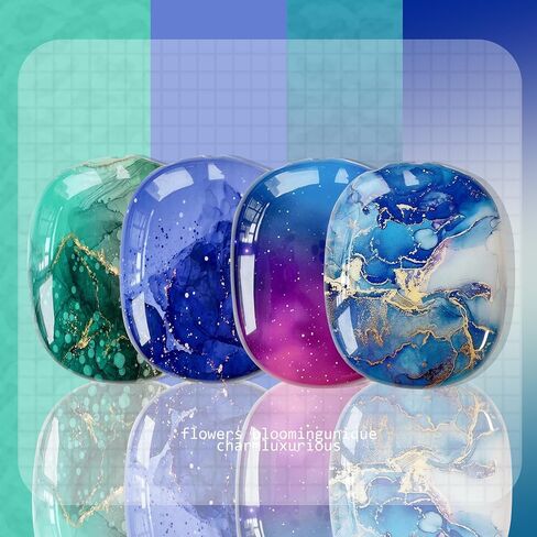 1 Pair Case Cover for AirPods Max Headphones,Marble Pattern TPU Case Fit Designed for AirPods Max in Saudi Arabia
