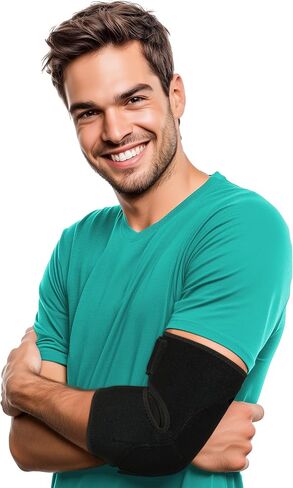 Elbow Pad Bursitis Elbow Brace | Padded Elbow Compression Sleeve for Bursitis | Elbow Tendonitis Relief Wrap | Tennis Elbow Brace for Men Women | Elbow Sleeve Protector | Elbow Joint Cushion Arm Brace (Small/Medium) in Saudi Arabia