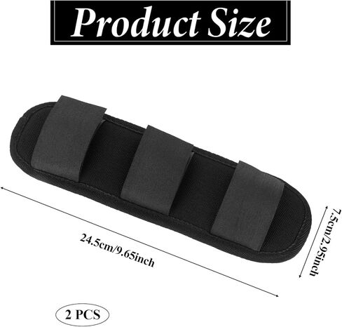 2pack Shoulder Strap Pad Backpack Strap Pads, Tactical Vest Shoulder Pad, Guitar Pad Breathable Decompression Soft Cushion Pads Removable Fit Bag Backpack Satchel Tactical 3.3" Sling Bag Black in Saudi Arabia