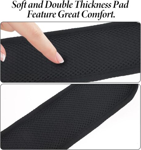 2pack Shoulder Strap Pad Backpack Strap Pads, Tactical Vest Shoulder Pad, Guitar Pad Breathable Decompression Soft Cushion Pads Removable Fit Bag Backpack Satchel Tactical 3.3" Sling Bag Black in Saudi Arabia