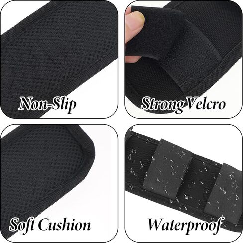 2pack Shoulder Strap Pad Backpack Strap Pads, Tactical Vest Shoulder Pad, Guitar Pad Breathable Decompression Soft Cushion Pads Removable Fit Bag Backpack Satchel Tactical 3.3" Sling Bag Black in Saudi Arabia
