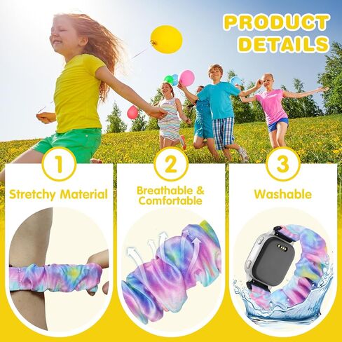 Scrunchie Bands Compatible with Amigo Jr Watch 2 & 1 in Saudi Arabia