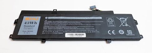 بطارية GHU جديدة بقدرة 43 وات في الساعة 5R9DD متوافقة مع سلسلة Dell Latitude Chromebook 11 (3120) P22T تناسب P/N KTCCN 0KTCCN XKPD0 P22T001 in Kuwait