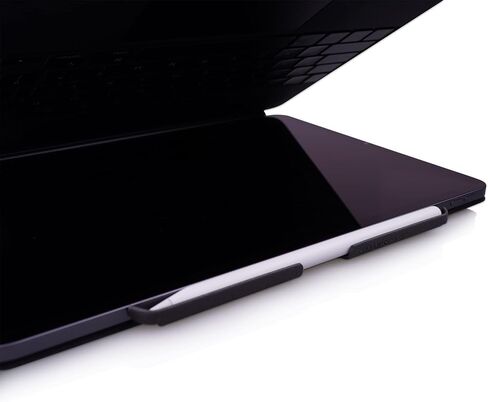 Thankscase Pencil Holder Compatible with Apple Pencil 2, Pencil Pro, to be Used with Magic Keyboard, Keyboard Folio, Ultra-Thin Steel Plate Build-in ABS Holder, Prevent Falling. (Black) in Saudi Arabia