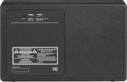 Crosley CR3112A-BK Montero Portable Rechargeable Bluetooth Speaker with USB Phone Charger, Black in Kuwait