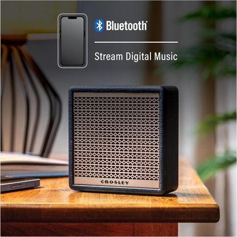 Crosley CR3112A-BK Montero Portable Rechargeable Bluetooth Speaker with USB Phone Charger, Black in Kuwait