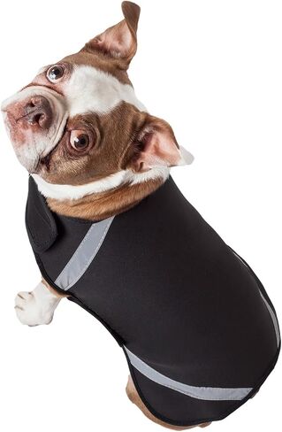 Pet Life Extreme Softshell Neoprene Dog Coat - Dog Jacket with Reflective Taping and Dog Rash Guard Protection for Small Medium Large Dogs in Saudi Arabia