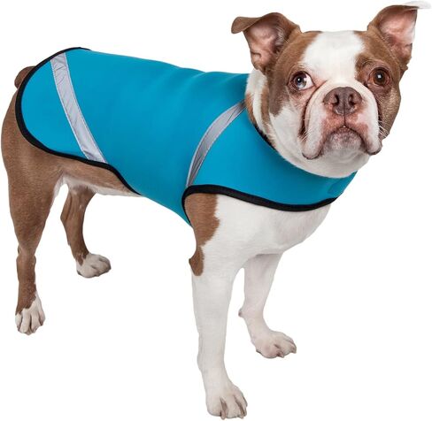 Pet Life Extreme Softshell Neoprene Dog Coat - Dog Jacket with Reflective Taping and Dog Rash Guard Protection for Small Medium Large Dogs in Saudi Arabia