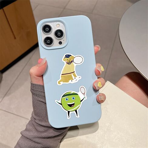 50 Pieces Tennis Stickers, Tennis Vinyl Stickers for Water Bottle, Helmet, Laptop, Phone, Tennis Gifts, Ball Party Favors, Sport Stickers Tennis Decorations for Kids Teens Boy (Tennis) in Saudi Arabia