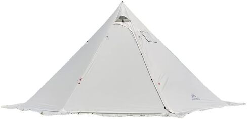 Tipi Hot Tent with Fire Retardant Stove Jack for Flue Pipes, 3~4 Person, Lightweight, Teepee Tents with Snow Skirt for Family Team Outdoor Backpacking Camping Hiking in Saudi Arabia