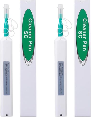 -2 قطعة قلم تنظيف الألياف البصرية 2.5 مللي متر الحلقات SC/ST/FC قلم تنظيف موصل الألياف البصرية تم تنظيفه لأكثر من 800 مرة in Kuwait