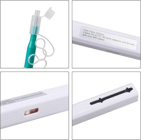 -2 قطعة قلم تنظيف الألياف البصرية 2.5 مللي متر الحلقات SC/ST/FC قلم تنظيف موصل الألياف البصرية تم تنظيفه لأكثر من 800 مرة in Kuwait
