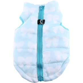 Pet Jacket, Winter Waterproof Windproof Reversible Dog Vest, Winter Fall Warm Cotton Cat Dog Clothes Apparel Costumes Coat Warm Dog Vest for Cold Weather (Pink)