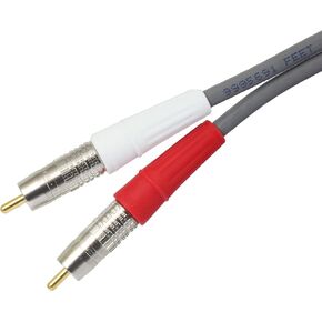 BJC Silver-Plated Stereo Audio Cable, 3 Foot, Assembled in USA