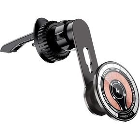 for 15W Magsafe Car Airvent Charger, 360° Rotatable, 15W Fast Magsafe Car Charger, Hands Free Magnetic Car Phone Holder for iPhone 16 Pro Max Plus/iPhone 15/14/13/12 Pro Max Plus, Black