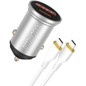 USB C Car Fast Charger, Super Fast Charging Type C Car Charger Adapter (Dark Grey-1)