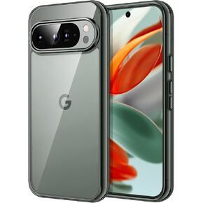 JETech Case for Google Pixel 9/9 Pro 2024, Non-Yellowing Shockproof Bumper Protective Phone Cover, Anti-Scratch Hard PC Back (Clear)