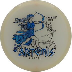 Lone Star Disc Glow Artemis | Slightly Overstable Disc Golf Approach Disc | Glows in The Dark | Perfect for Powerful Drives & Approach Shots | Colors May Vary