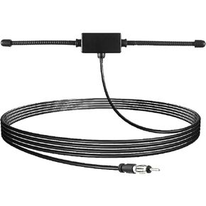 FM Radio Antenna Stereo Car AM Antenna Car Adhesive Hidden Patch Antenna Truck Car Radio Antenna DIN Plug Connector 10ft