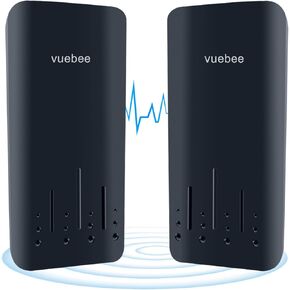 Wireless Bridge, Point to Point Wireless Bridge Outdoor, Plug and Play WiFi Bridge,1KM Long Range Outdoor WiFi Extender, with 5dBi Antenna, 24V POE Adapter, 2 RJ45 LAN Port (Black)