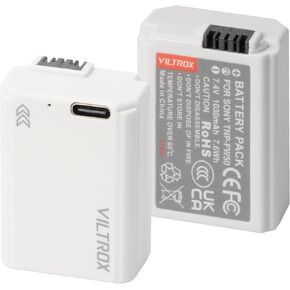VILTROX Camera Battery TNP-FW50 2-Pack for Sony
