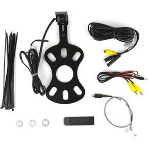 Brandmotion 9002-8858V2 Rear Vision System with CMOS Infrared Camera and Adjustable Bracket for 2007-2018 Jeep Wrangler JK with Aftermarket Display