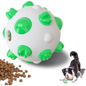 Dog Ball Interactive Dog Balls Small Balls for Dogs Teeth Cleaning Dog Balls for Chewers Medium Dog Toy Ball Peppy Pet Ball for Dog Stress Relief, Exercise, Entertainment (Green)