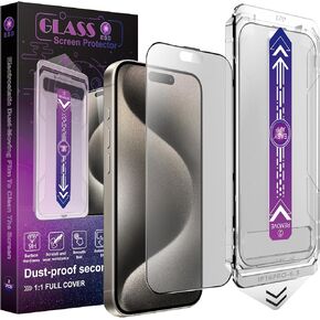 CHISHA 2-Pack Matte Screen Protector for iPhone 16 Pro 6.3-Inch, Auto Dust Removal, No Bubbles, High Definition Clear, Easy Installation