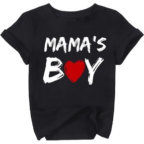 Toddler Boy Valentine's Day T Shirt Cute Lover Boy Shirt Kids Funny Letter Print Valentine's Day Shirts Tops