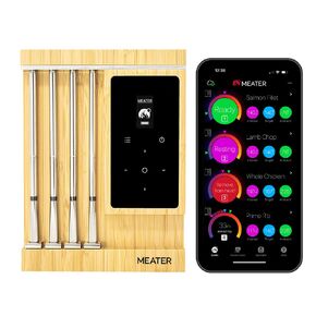 MEATER Pro XL Wireless Smart Meat Thermometer - 4 Multi-Sensor Probes, Bluetooth & WiFi, 1000°F Heat Resistance, Certified Accuracy for BBQ, Oven, Grill, Smoker, Air Fryer, Deep Fryer, Sous Vide