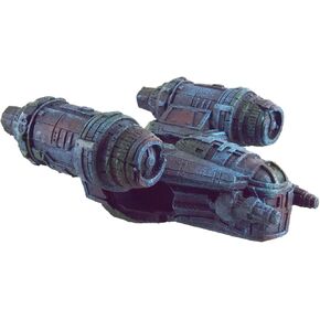 Underwater Treasures Gunship Aquarium Ornaments - Sunken Ship Wreck Resin Grey Modern Handmade Non-Toxic Tabletop Decoration