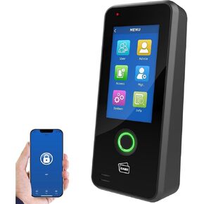 UHPPOTE Fingerprint Door Access Control Keypad Terminal Biometrics Access Controller w/ 4.3-inch Touch Screen Support Tuya App