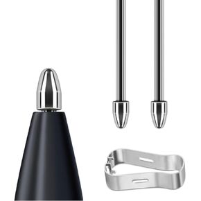 Metal Tips for Galaxy Tab S7 | S7+ | S7 FE | S8 | S8 Ultra | S9 | S9 Ultra | S9+ | S9 FE Stylus Pen - Durable Titanium Alloy Metal Replacement Pen Nibs, with 4096 Pressure Sensitivity (2PCS/Metal)