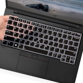 Keyboard Cover for Lenovo Thinkpad x1 Carbon Gen 11/10 14 inch Laptop,ThinkPad T14 T14s Gen 4/3,ThinkPad L14 P14s Gen 3,ThinkPad X1 Yoga Gen 8/7,Thinkpad E14 Gen 5 Laptop-Black