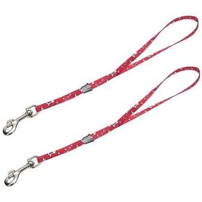 Coastal Pet - Styles - Adjustable Grooming Loop with Bolt Snap 3/8" x 18", Red Bones - 2 Pack