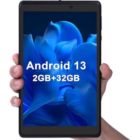 C idea 8 Inch Tablet with Android 13,Youth Tablet PC with Blue Light Screen WiFi Dual Camera 32GB+512GB Expanded HD IPS Safety Eye Protection for Teens and Adults（Black）