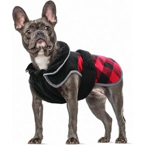 Dog Winter Coat, Windproof Dog Vest Coats, Cozy Dog Jacket, Cold Weather Dog Coats for Small Dogs, Warm Dog Clothes for Bichon Chihuahua, White S