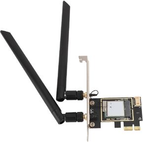 MT7925 PCIe Wi Fi Card, 5400Mbps 2.4G 5G 6G Tri Band Bluetooth5.3, Network Card Adapter Support MU MIMO, for Win 10 11, for Linux