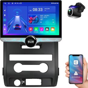 راديو سيارة بمقبض واحد مقاس 11.5 بوصة لسيارة Ford F150 2009 2010 2011 2012 2013 2014 تحديث مع شاشة لمس 2K HD، تشغيل لاسلكي، Android Auto، Android 13، FM/AM، 4G Ram+64G ROM، 5G WiFi، التحكم في عجلة القيادة in Kuwait