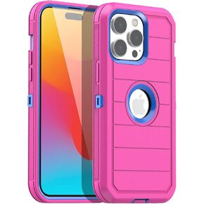 جراب بمشبك حزام AICase iPhone 15 Pro Max، حماية شديدة التحمل من السقوط لكامل الجسم متين ومقاوم للصدمات وغطاء عسكري متين متوافق مع iPhone 15 Pro Max 6.7 بوصة in Kuwait